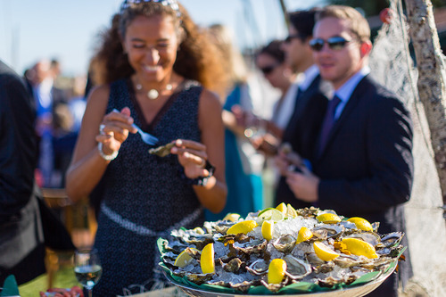 dgustation huitres Cap Ferret lors d'un mariage