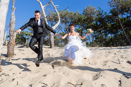 photo day-after mariage  Arcachon sur la Dune du Pyla Pilat