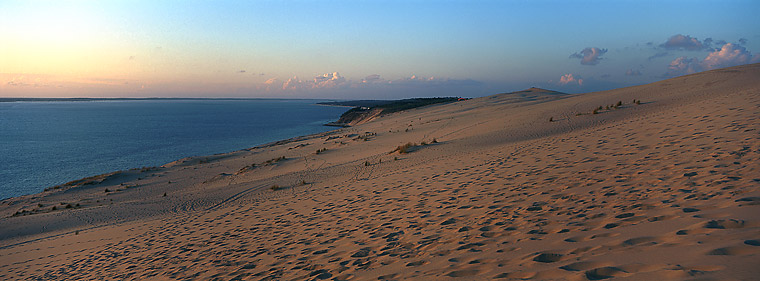 Soleil couchant sur la dune du Pyla
