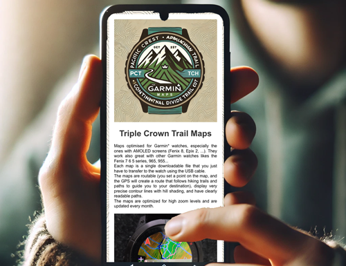 Triple Crown Maps for Garmin watches